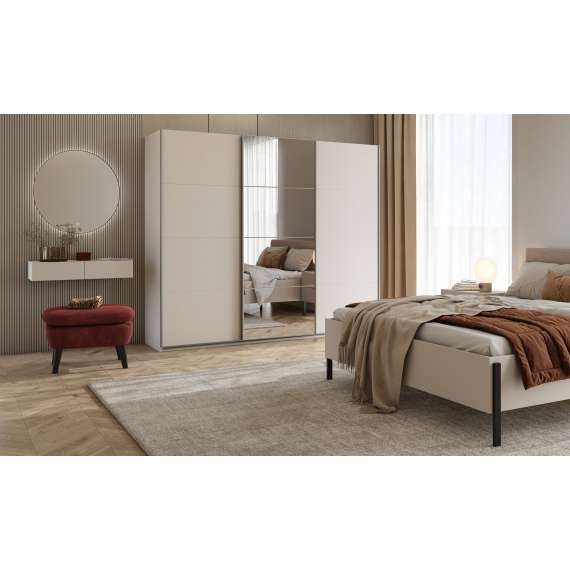 Garderobeskap Beta 250x210 - cashmere - speil