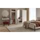 Garderobeskap Beta 250x210 - cashmere - speil