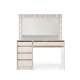 Sminkebord Hollywood 120x140 cm - cashmere - med speil