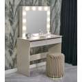 Sminkebord Hollywood 94x140 cm - cashmere - med speil