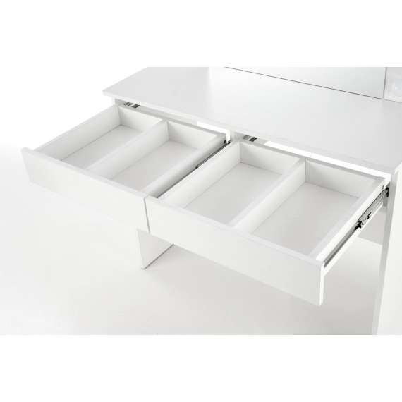 Sminkebord Hollywood 94x140 cm - hvit matt - med speil