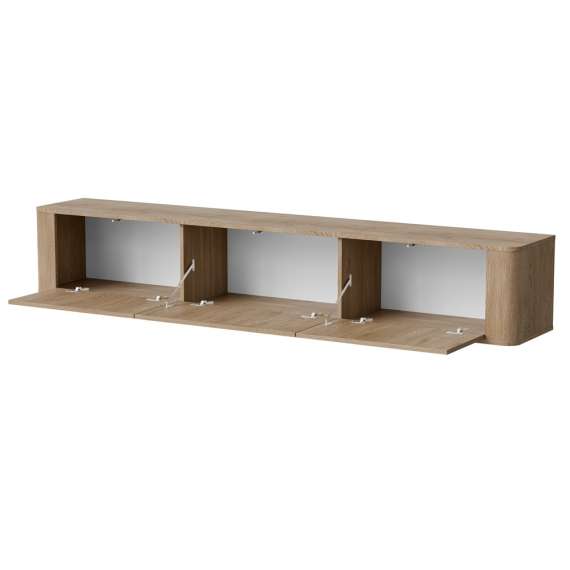 Tv-benk MARCO 210 cm - eik cremona - vegghengt - gulvstående