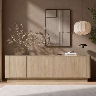 Skjenk MARCO 210x65 cm - eik cremona - 4 dører