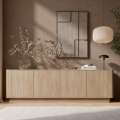 Skjenk MARCO 210x65 cm - eik cremona - 4 dører