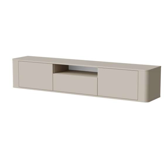 Tv-benk MARCO 180 cm - cashmere - vegghengt - gulvstående