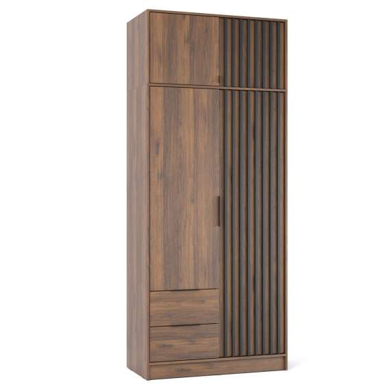 Overskap Nelly 105x50 cm - valnøtt - spiler