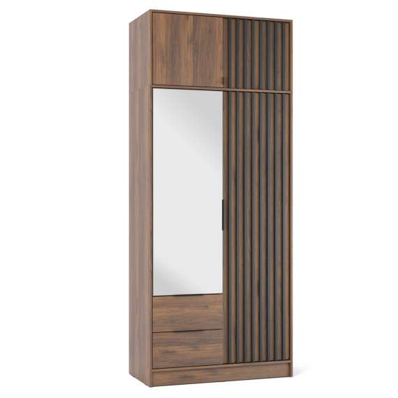 Overskap Nelly 105x50 cm - valnøtt - spiler