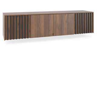 Overskap Nelly 206x50 cm - valnøtt - spiler
