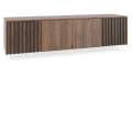 Overskap Nelly 206x50 cm - valnøtt - spiler