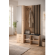 Garderobe til entré Cali 129x195 cm - eik og sort - speil