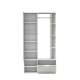 Garderobe til entré Nala 100x190 cm - hvit - speil
