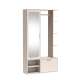Garderobe til entré Nala 100x190 cm - cashmere - speil