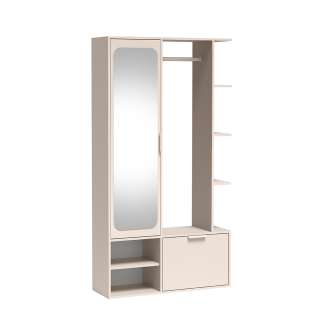 Garderobe til entré Nala 100x190 cm - cashmere - speil