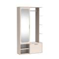 Garderobe til entré Nala 100x190 cm - cashmere - speil