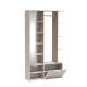 Garderobe til entré Nala 100x190 cm - cashmere - speil