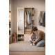 Garderobe til entré Nala 100x190 cm - cashmere - speil