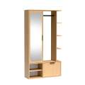 Garderobe til entré Nala 100x190 cm - eik - speil