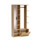 Garderobe til entré Nala 100x190 cm - eik - speil