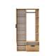 Garderobe til entré Nala 100x190 cm - eik - speil