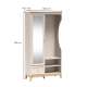 Garderobe til entré Windsor 100x193 cm - sort eik - speil