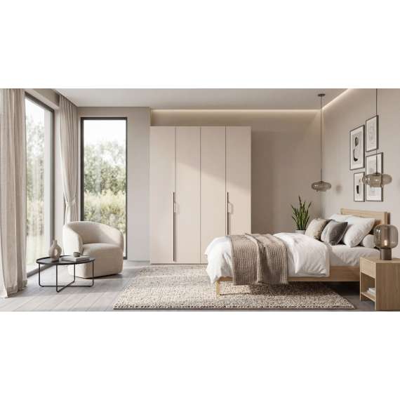 Garderobeskap Bari 200x241 cm - cashmere - foldedør