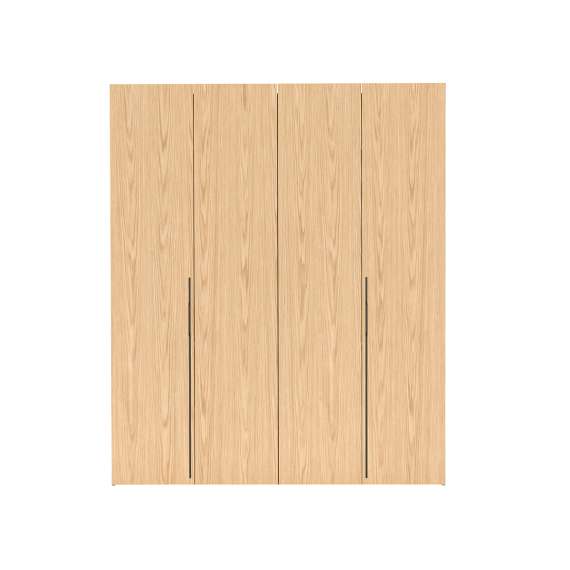Garderobeskap Bari 200x241 cm - eik - foldedør