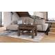 Sofabord BRAWO 110x60-120x60-72 cm - valnøtt - hev/senk