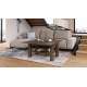 Sofabord BRAWO 110x60-120x60-72 cm - valnøtt - hev/senk