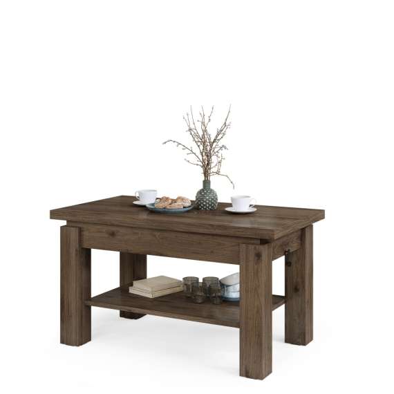 Sofabord BRAWO 110x60-120x60-72 cm - valnøtt - hev/senk