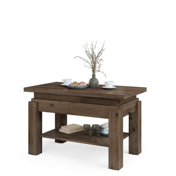 Sofabord BRAWO 110x60-120x60-72 cm - valnøtt - hev/senk