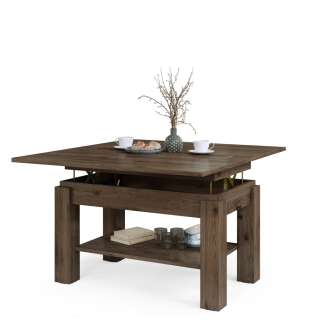 Sofabord BRAWO 110x60-120x60-72 cm - valnøtt - hev/senk