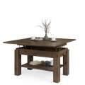 Sofabord BRAWO 110x60-120x60-72 cm - valnøtt - hev/senk