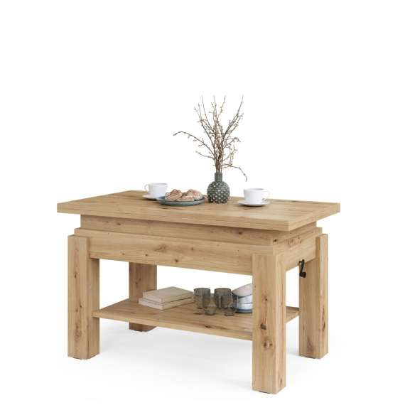 Sofabord BRAWO 110x60-120x60-72 cm - eik artisan - hev/senk