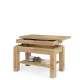 Sofabord BRAWO 110x60-120x60-72 cm - eik artisan - hev/senk