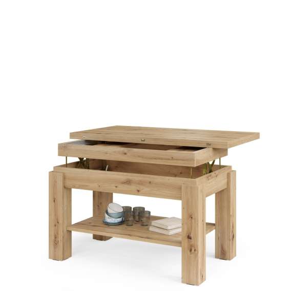 Sofabord BRAWO 110x60-120x60-72 cm - eik artisan - hev/senk