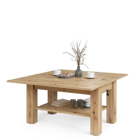 Sofabord BRAWO 110x60-120x60-72 cm - eik artisan - hev/senk