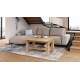 Sofabord BRAWO 110x60-120x60-72 cm - eik artisan - hev/senk