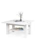 Sofabord BRAWO 110x60-120x60-72 cm - hvit matt - hev/senk