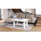 Sofabord BRAWO 110x60-120x60-72 cm - hvit matt - hev/senk