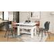 Sofabord BRAWO 110x60-120x60-72 cm - hvit matt - hev/senk