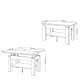 Sofabord BRAWO 110x60-120x60-72 cm - hvit matt - hev/senk