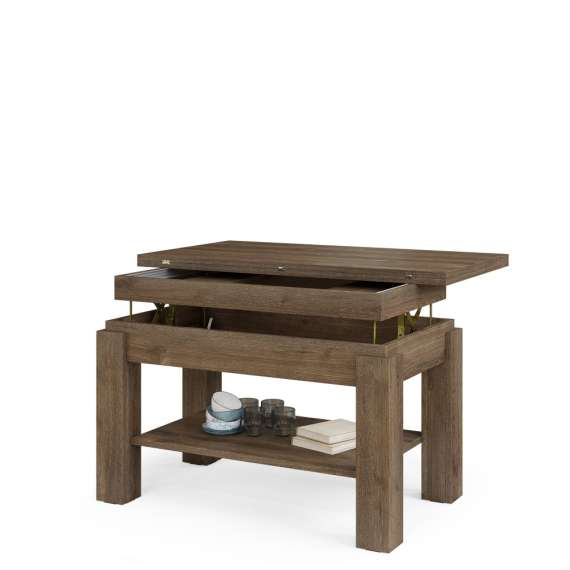 Sofabord BRAWO 110x60-120x60-72 cm - eik brun - hev/senk