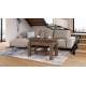 Sofabord BRAWO 110x60-120x60-72 cm - eik brun - hev/senk