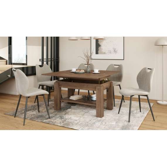Sofabord BRAWO 110x60-120x60-72 cm - eik brun - hev/senk