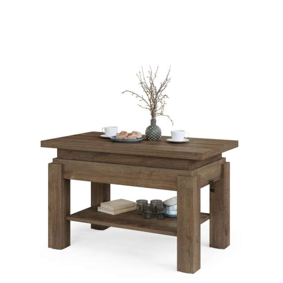 Sofabord BRAWO 110x60-120x60-72 cm - eik brun - hev/senk