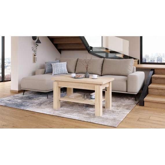 Sofabord BRAWO 110x60-120x60-72 cm - eik sonoma - hev/senk