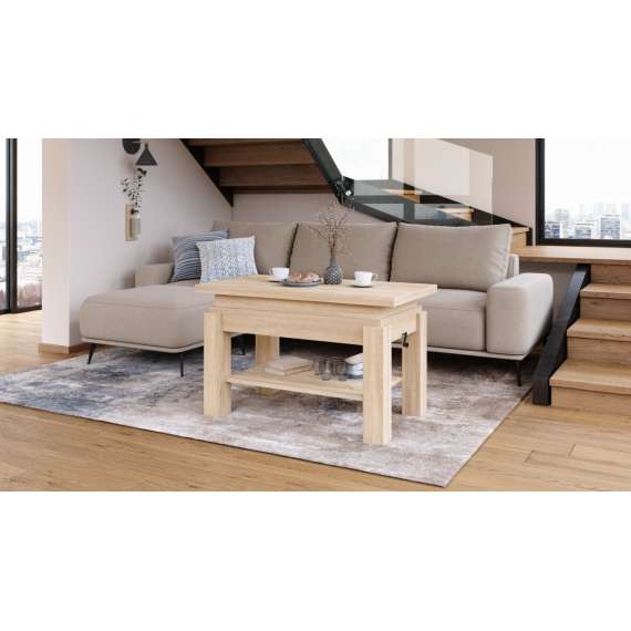 Sofabord BRAWO 110x60-120x60-72 cm - eik sonoma - hev/senk