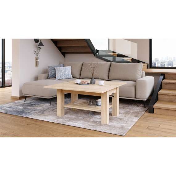 Sofabord BRAWO 110x60-120x60-72 cm - eik sonoma - hev/senk