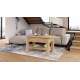 Sofabord BRAWO 110x60-120x60-72 cm - eik craft gold - hev/senk