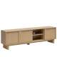 Tv-benk MODO 204x58 cm - eik arles - 3 dører - japandi